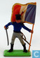 Officer with sword and flag