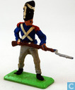 Soldier, rifle with bayonet at the ready