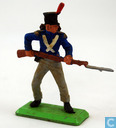 Soldier, rifle with bayonet at the ready