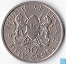Kenia 50 cents 1974