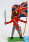 Officer with sword and flag