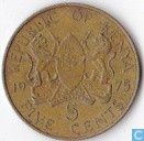 Kenia 5 cents 1975
