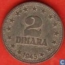 Joegoslavië 2 dinara 1945