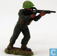 British infantryman, shooting