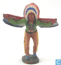 Toy soldier - Hausser/Elastolin - American Indian