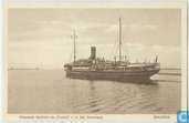 Uitgaande Mailboot de ´Vondel´ v.d. Mij. Nederland 