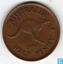 Australië ½ penny 1947 