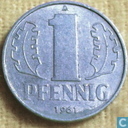 DDR 1 pfennig 1961