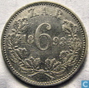 Zuid-Afrika 6 pence 1893