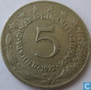 Joegoslavië 5 dinara 1972
