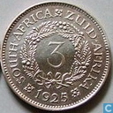 Zuid-Afrika 3 pence 1925 (oud type)
