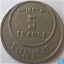 Tunisia 5 Francs 1957