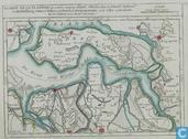 Carte De La Flandre ou sont les environs d'Axel, d'Hulst dans la Flandre Holland de Middelburg, Goes et Tolen en Zelande de Berg op Zoom et de Lille en Brabant