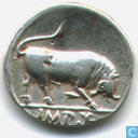 Roman Empire Denarius of Emperor 8 15 to 13 BC