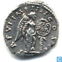 Roman Empire Emperor Lucius Verus Denarius of 166 AD.
