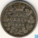 Canada 10 cents 1888