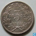 Zuid-Afrika 3 pence 1892
