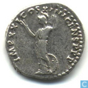 Roman Empire by Emperor Domitian Denarius 89 AD.