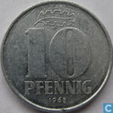 DDR 10 pfennig 1963