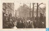De Haagsche Feesten Februari 1901. Buitenhof. Passeeren der Stoet