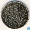 Zuid-Afrika 6 pence 1924