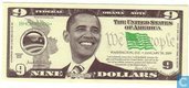 USA 9 Obama dollars 2009