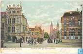 Arnhem - Stadhuis met St. Walburgstraat (Duivelshuis)