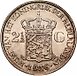 Netherlands 2½ gulden 1938 (deeper hairlines)