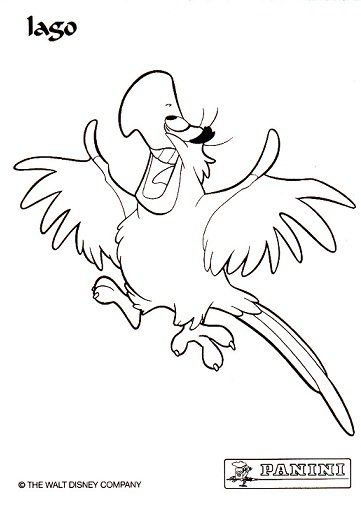 iago aladdin coloring pages - photo #4