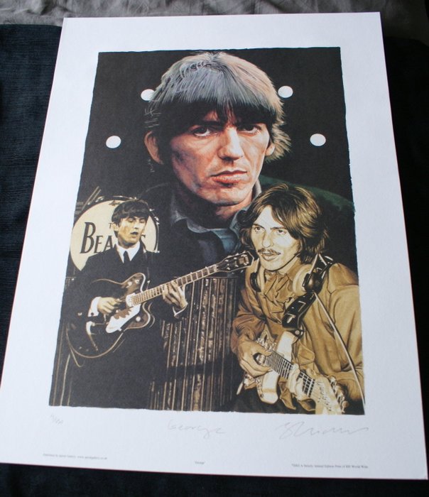 George Harrison Limited Edition Artist Signed Print 
