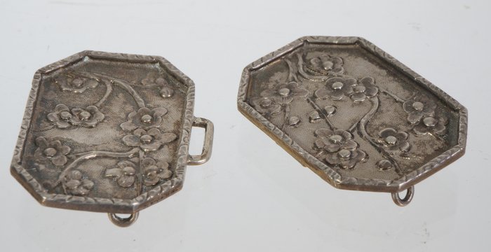 Antique Chinese silver belt buckle - China - 19th century - Catawiki