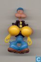 Popeye met bokshandschoenen