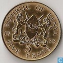 Kenia 5 cents 1978