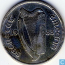 Ierland 1/2 kroon 1933