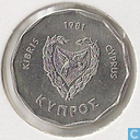 Cyprus 5 mils 1981