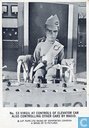 Virgil at control of elevator car also controlling other cars by radio.