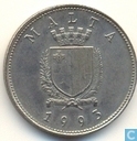 Malta 25 cents 1993