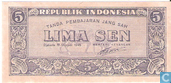 Indonesië 5 Sen