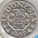 Indonesië 25 sen 1957