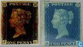 Stamps - Great Britain - 1840 Queen Victoria (GRB 1)
