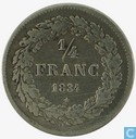 België 1/4 frank 1834