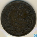 Italië 10 centesimi 1866 H
