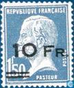 Louis Pasteur, with overprint