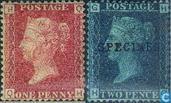 1858 Königin Victoria Vier Buchstaben (GRB 8)