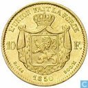 België 10 frank 1850