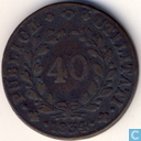 Portugal 40 reis 1834