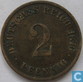 German Empire 2 pfennig 1876 C