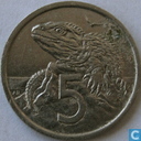 Coin - New Zealand - New Zealand 5 cents 1975