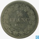 België 1/4 frank 1835