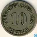 Coin - Germany - German Empire 10 pfennig 1875 (B)